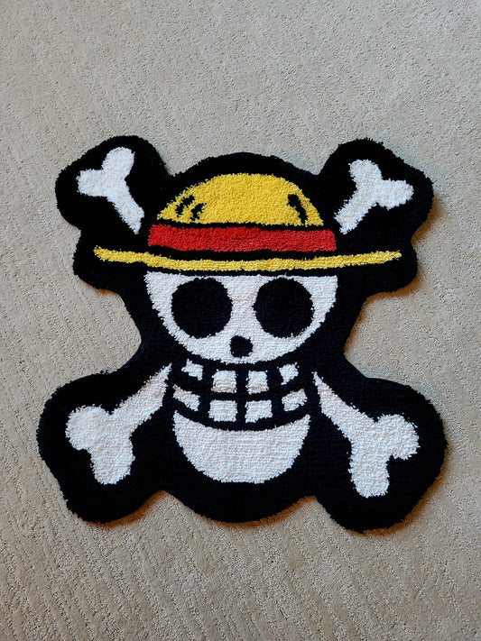 Anime Skull Straw Hat Rug