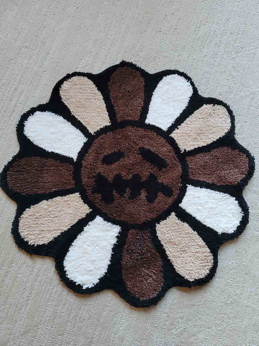 Brown Murakami Flower Rug